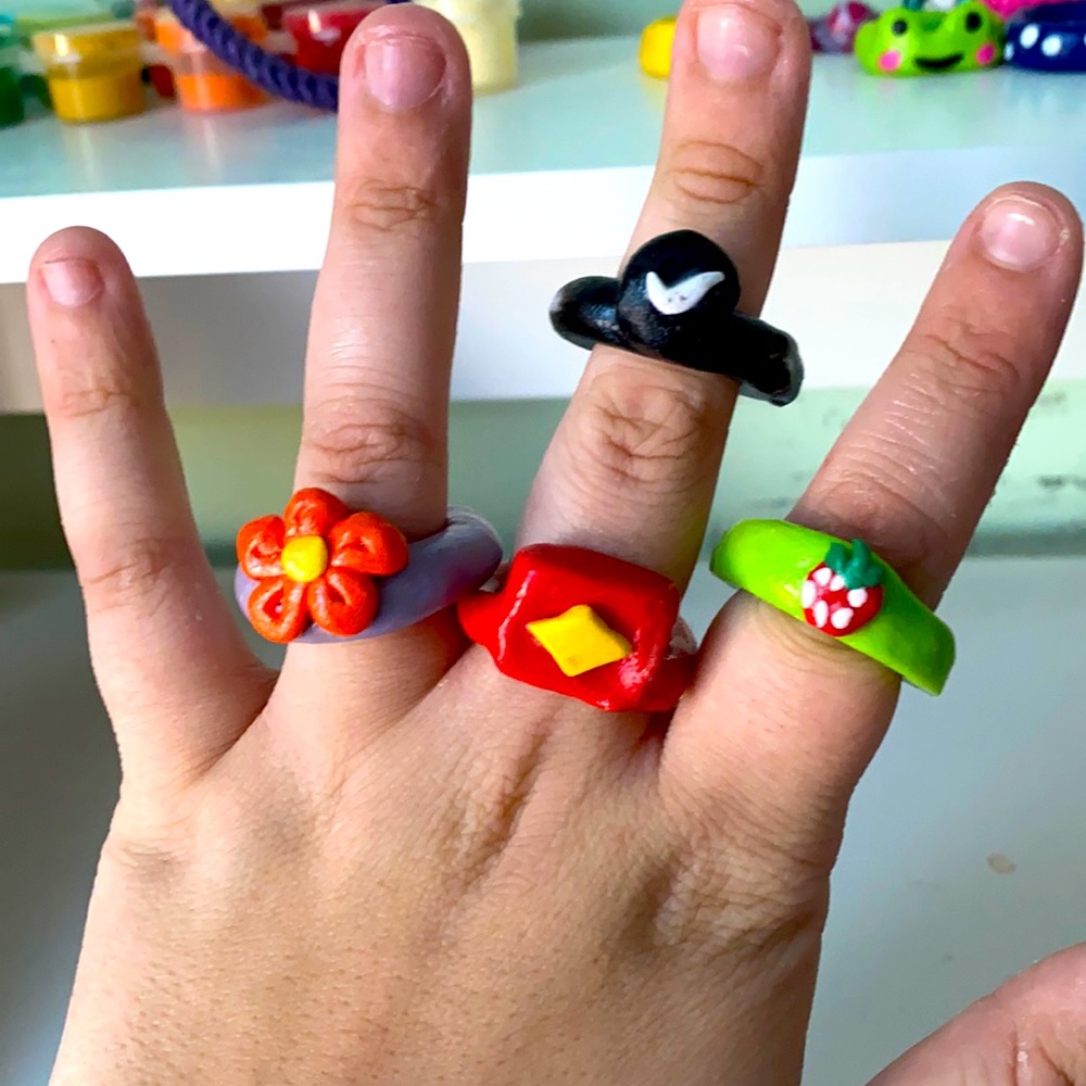 ✨Polymer Clay Rings✨